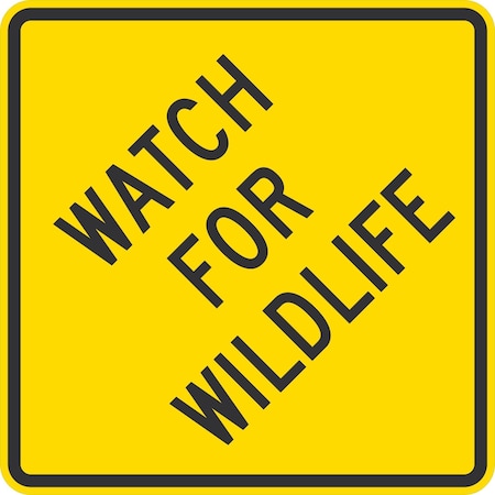 Lyle Watch For Wildlife, 24x24, Diamond Grade, Yellow G-12607-DG_24x24