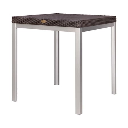 Lagoon Russ Rattan Style Dining Table with Aluminum Legs 7022N3-D2LGS