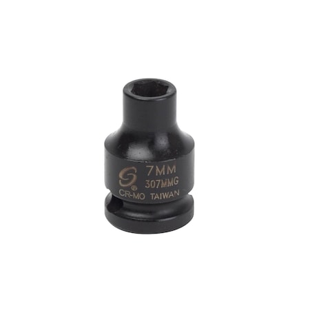 Sunex 3/8 in Drive 7Mm Magnetic Impact Socket 307MMG