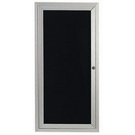 Aarco Outdoor Enclosed Directory w/ Al Frame, Clear Satin Anodized Finish, 24''Hx12''W OADC2412