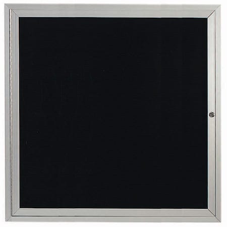 Aarco Outdoor Enclosed Directory w/ Al Frame, Clear Satin Anodized Finish, 36''Hx36''W OADC3636