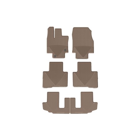 Weathertech Tan, Front, Rear, and Rear All Weather Floor Mats W540TN-W541TN-W542TN
