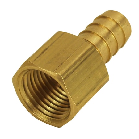 Derale 98106 0.5 in. NPT Female x 0.5 in. Barb Straight Hose Barb Fitting DER98106