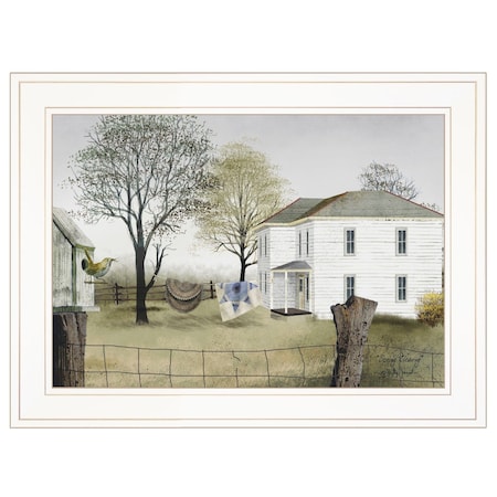 Homeroots Spring Cleaning 1 White Framed Print Wall Art 404496