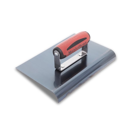 Marshalltown Concrete Hand Edger, Blue Steel Hand Edger, Straight End Edger, 9 x 6 inch Edger, 1/2 inch Radius 166BD