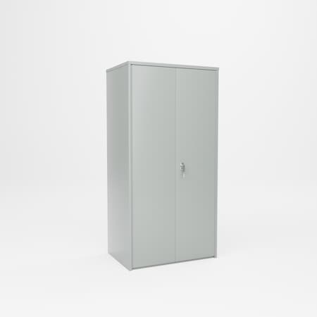 Pucel Flush Door Bin Cabinet With 96 Bins, 36 in W x 72 in H x 24 in D, Gray HDBC-3672-40-96