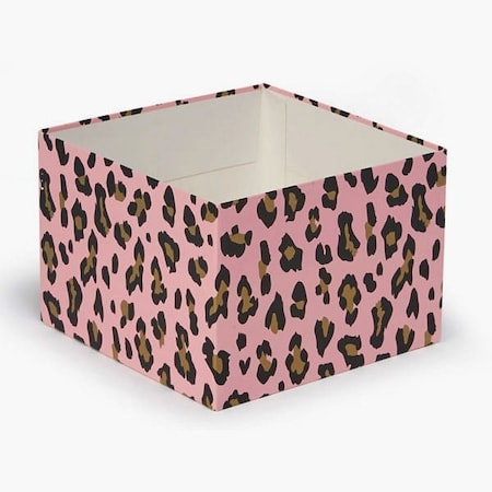 Nashville Wraps Lipstick Leopard Box Base, 6x6x4, 25PK GBB06LPL