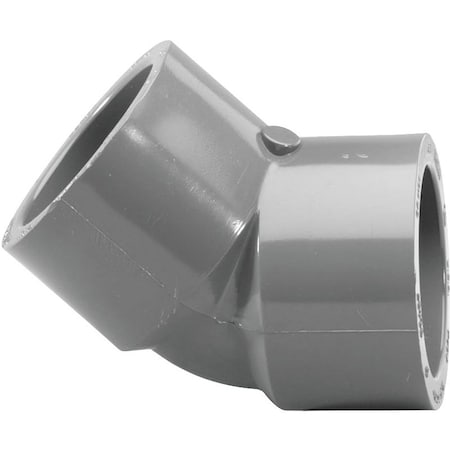 Genova LASCO 817020BC Pipe Elbow, 2 in, Slip, 45 deg Angle, PVC, SCH 80 Schedule 817020-BC