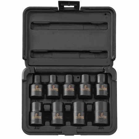 Sunex 1/2" Drive External Star Impact Socket Set 2690SE