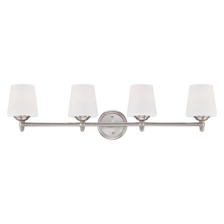 Designers Fountain Brushed Nickel Darcy 4 Light Vanity Light 15006-4B-35