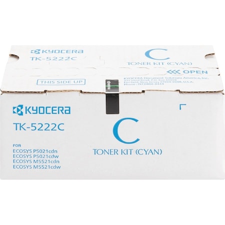Kyocera Cyan Toner Cartridge 1.2K YLD 1T02R9CUS1 TK5222C