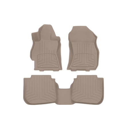 Weathertech Tan, Front and Rear FloorLiner HP 45708-1-2IM