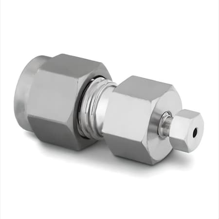Arek Reducing Union 1/4 in X 1/16 in  Tube OD SS 316, Chromatography RL 210 RU_1/4 X 1/16