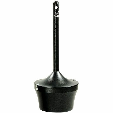 Rubbermaid Commercial Aladdin Smokers' Station, Round, Steel, 4.5 gal, Charcoal FGR1639EHGR