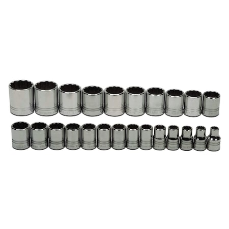 Williams 1/2" Drive Shallow Socket Set JHWMSS-24RC