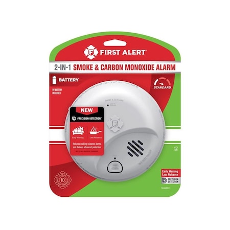 First Alert Smoke and Carbon Monoxide Detector Battery-Powered Ionization 1046862