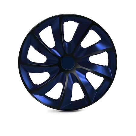 Altertrim 16 in Univ Hubcaps for steel whls , Snap-On, (Blk & Blue Lacq), 4PK CHB-5084-BBB-16