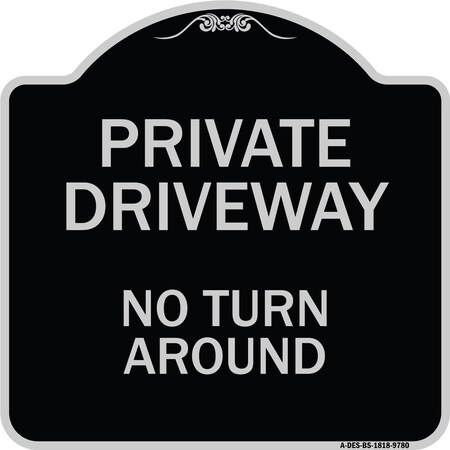 Signmission Black & Silver, 18 Inch x 18 Inch, Heavy Gauge Aluminum A-DES-BS-1818-9780