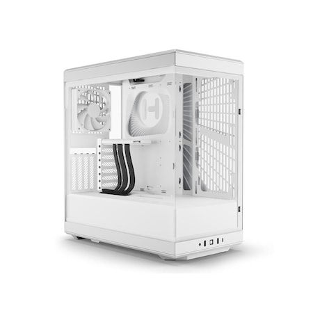 Hyte CS-Y40-WW Y40 Mid Tower ATX S-Tier Aesthetic Case, Snow White CS-HYTE-Y40-WW