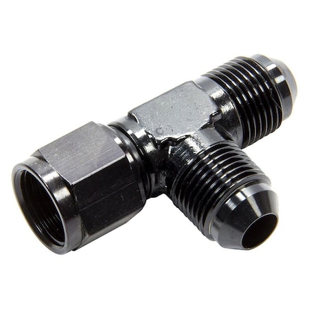 Fragola 498304-BL -8 AN Female Swivel on Run Tee Adapter Fitting - Black FRG498304-BL