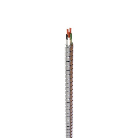 Afc Cable Systems Metal Clad Building Cable, MC, 12 AWG, 2C with Ground C, Silver, Aluminum, Solid, 600V AC, 250 ft A004-42-00