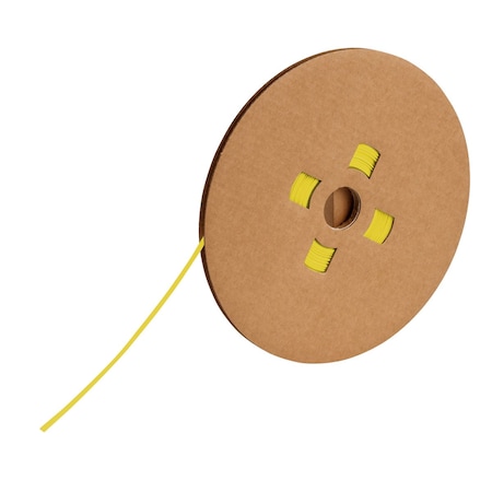 Brady PermaSleeve Heat Shrink Wire, Cable Continuous Labels for 3in Core Printers, 3/32in Dia Yellow Bulk PS-C-094-YL-J