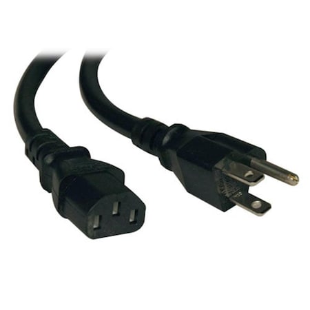 Evolve Tripp Lite, Computer Power Cord, 10A, 18AWG, 125V, NEMA 5-15P to IEC-320-C13, 25FT EV193801