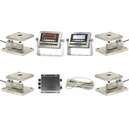 Selleton Scales Single Ended Shear Beam Tank Mount LCD Display, 60000 lb, 4PK SL-730-TM-LCD-60