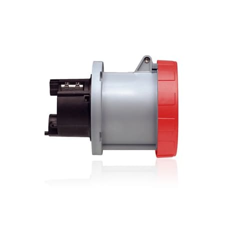 Leviton Industrial Grade Receptacle, Watertight, 125 Amp, 220/380V AC and 240/415V AC 5125R6W