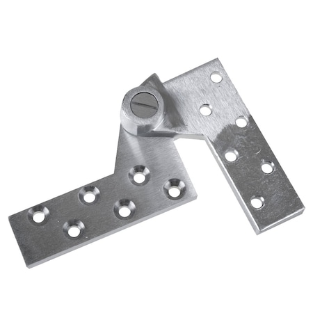 Dormakaba 3/4in Full Mortise Offset Brass Top Pivot for Lead-Lined Doors 1-3/4in Thick, Satin Chrome 75140 626