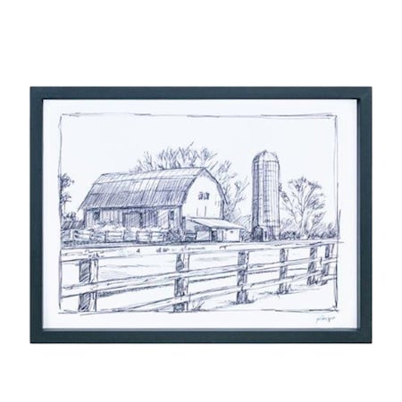 Homeroots Set of Two Black And White Framed Art, 2PK 516359