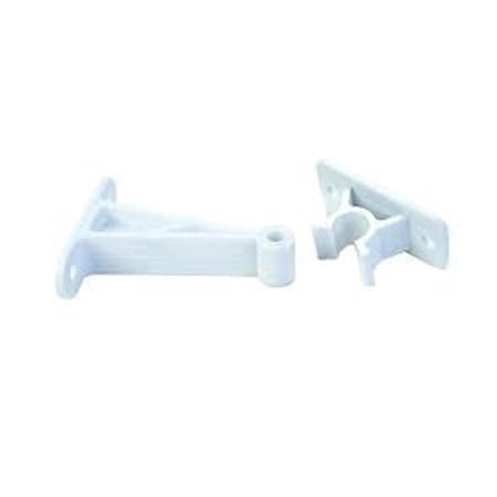 Jr Products 3 in. C-clip Door Holder, Polar White JRP10204