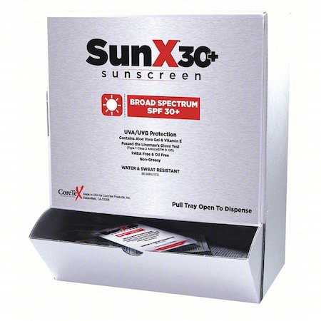 Aero Healthcare SunX30 Sunscreen Lotion Packets, 25PK 71430