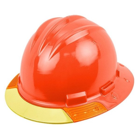 Bullard Hard Hat, Front Brim, AboveView, Orange AVORRY