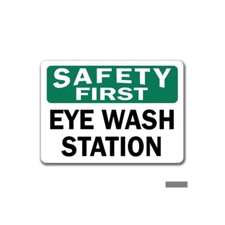 Signmission Safety Sign, 14 in Height, Plastic, 10 in Length, Eye Wash SF-Eye Wash