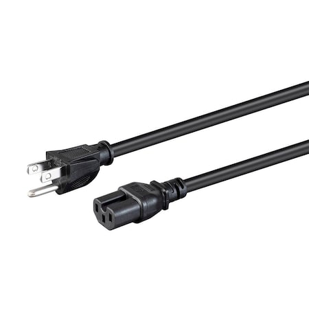Monoprice Heavy Duty Power Cord - NEMA 5-15P to IEC 60320 C15_ 14AWG_ 15A/1875W_ 35116