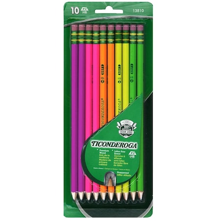 Workstationpro Neon Wood Pencils Premium, 10 Per Pack, 6PK TH3483147
