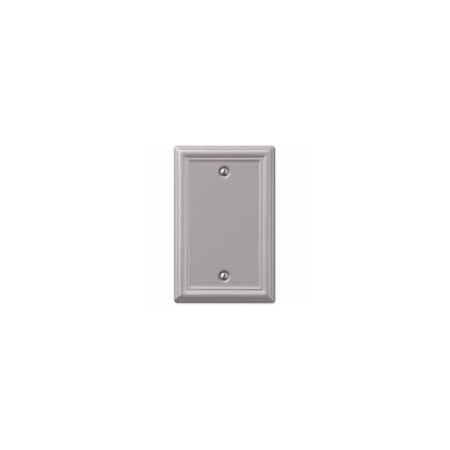 Amertac-Westek Chelsea Wall Plate, Brushed Nickel, Steel, 1 Blank 149BBN