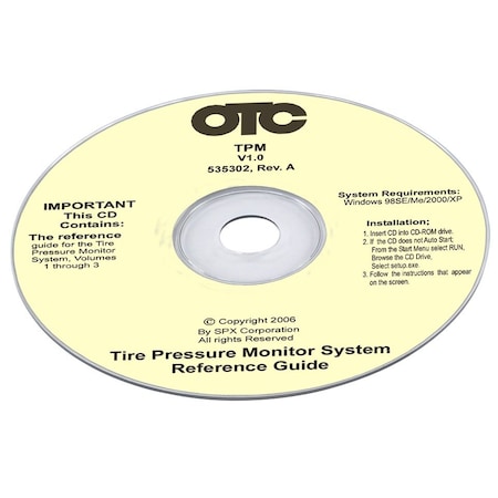 Otc TIRE PRESSURE MONITOR CD* OT3833-3