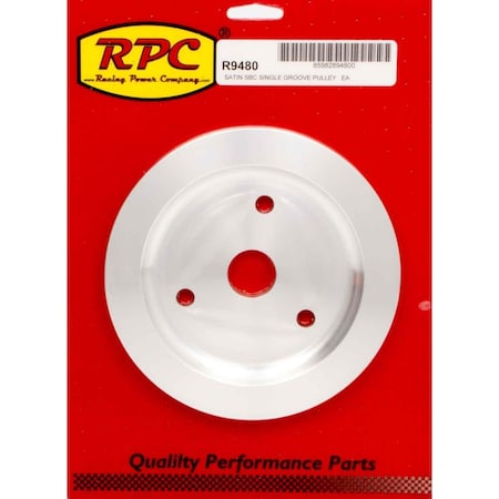 Racing Power Polished Aluminum Crankshaft Pulley RPCR9480