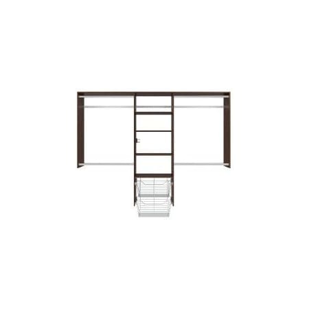 Easy Track Entryway 48 in. to 96 in. W Closet System, Truffle PH68-TR