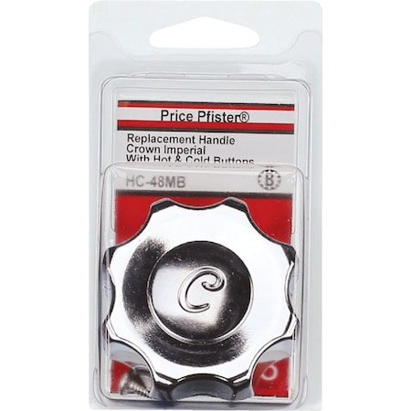 Westlake Pipe & Fittings Price Pfister Crown Imperial Tub & Shower Chrome Tub & Shower Handle Kit HC-48MB