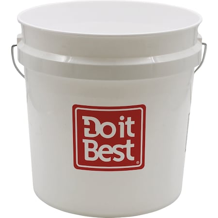 Do It Best 2 Gal. White Plastic Bucket 1123113