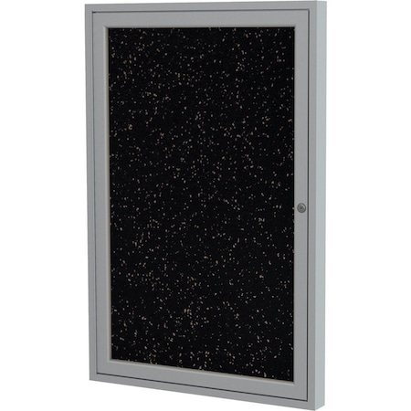 Ghent Enclosed Rubber Bulletin Board 36"x24" PA13624TR-TN