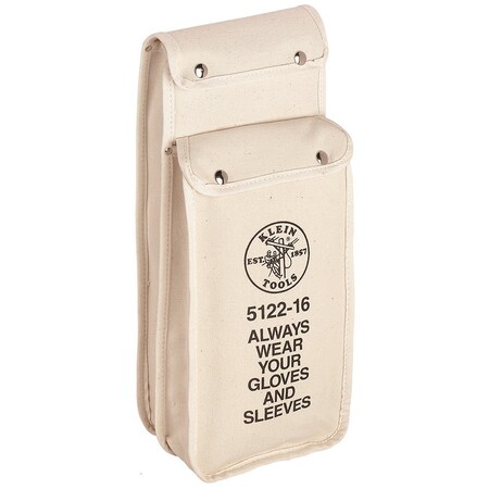 Klein Tools Tool Pouch, White, Canvas, 0 Pockets 5122-16