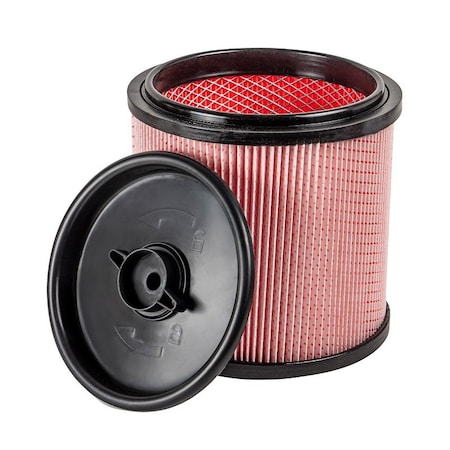 Vacmaster Professional Cartridge Filter and Retainer, For: Shop-Vac Wet or Dry Vacuum Cleaners VCFF