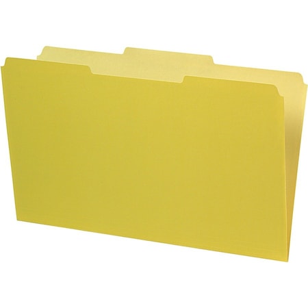 Tops Business Forms Pendaflex, INTERIOR FILE FOLDERS, 1/3-CUT TABS, LEGAL SIZE, YELLOW, 100PK 435013YEL