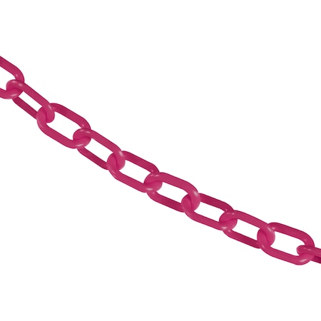 Mr. Chain 1" x 25' Safety Pink Plastic Safety Chain 10025-25