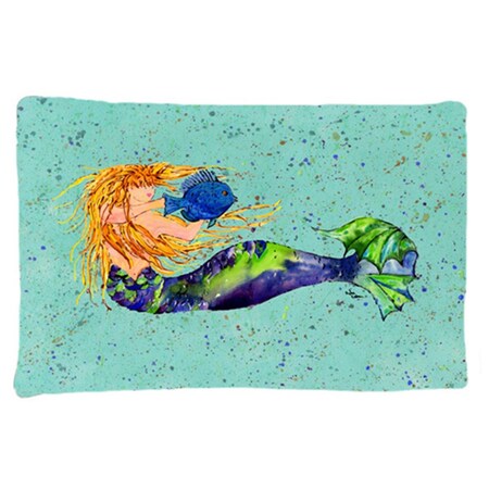 Carolines Treasures 20.5 x 30 in. Mermaid Moisture Wicking Fabric Standard Pillow Case 8336PILLOWCASE