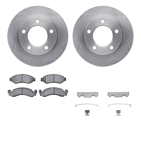 Dynamic Friction Co DFC Brake Rotor- Heavy Duty Brake Pad includes Hardware 6412-42056